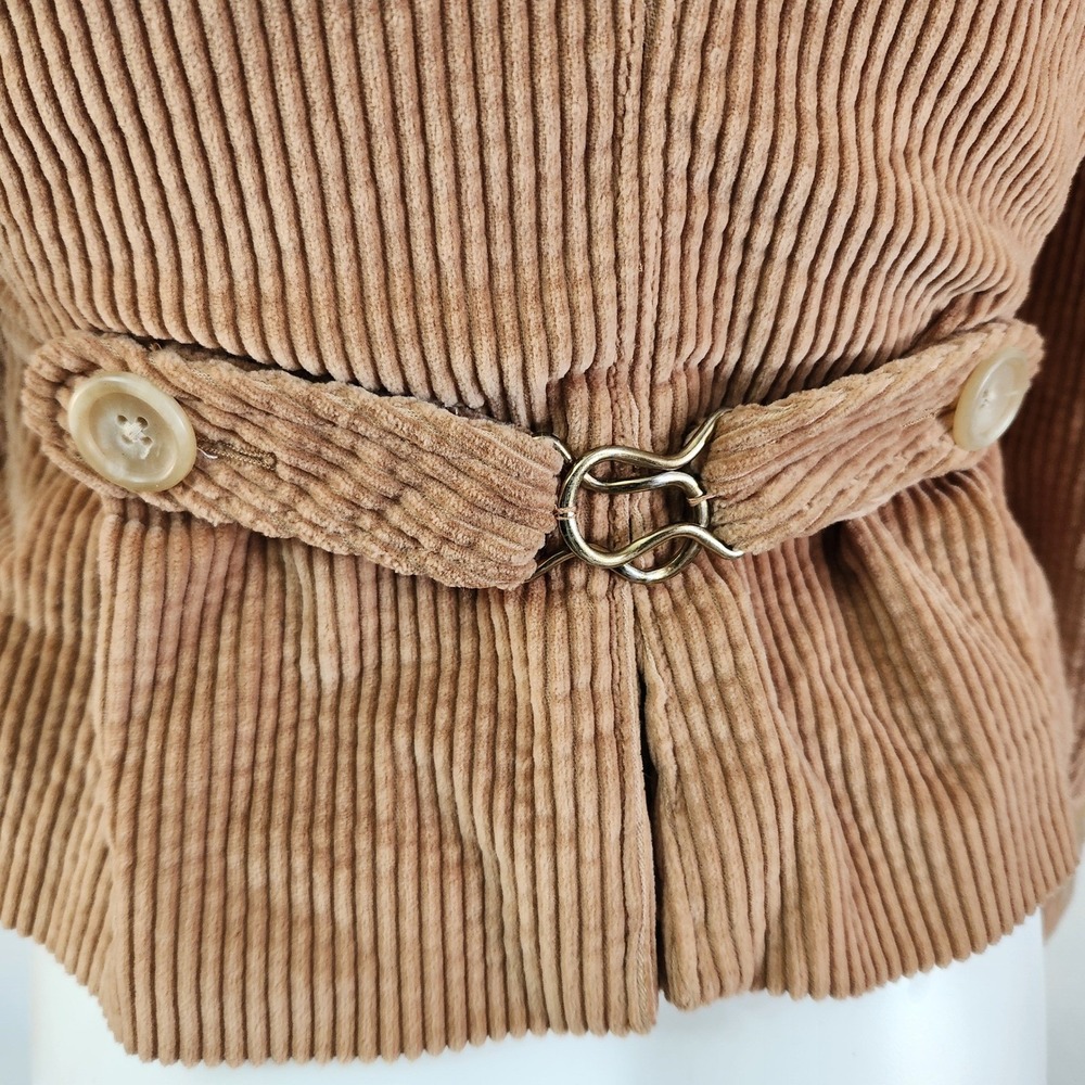 Banana Republic Corduroy Cropped Fitted Blazer Y2K Size 0 - Picture 10 of 10